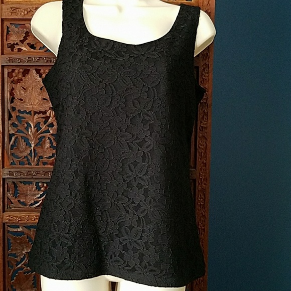 Dana Buchman Lace black shirt - Picture 3 of 8